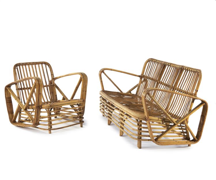 Hauptbild zu Objekt, Three seater sofa and armchair, 1930/40s, Bonacina, Vittorio, Como (zugeschrieben), 149A 5