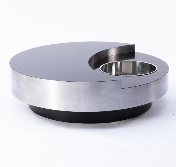 Hauptbild zu Objekt, Coffee table / Drinks cabinet 'TRG', c. 1970, Willy Rizzo, Sabot, Mario, Manzano Udine, 151B 520