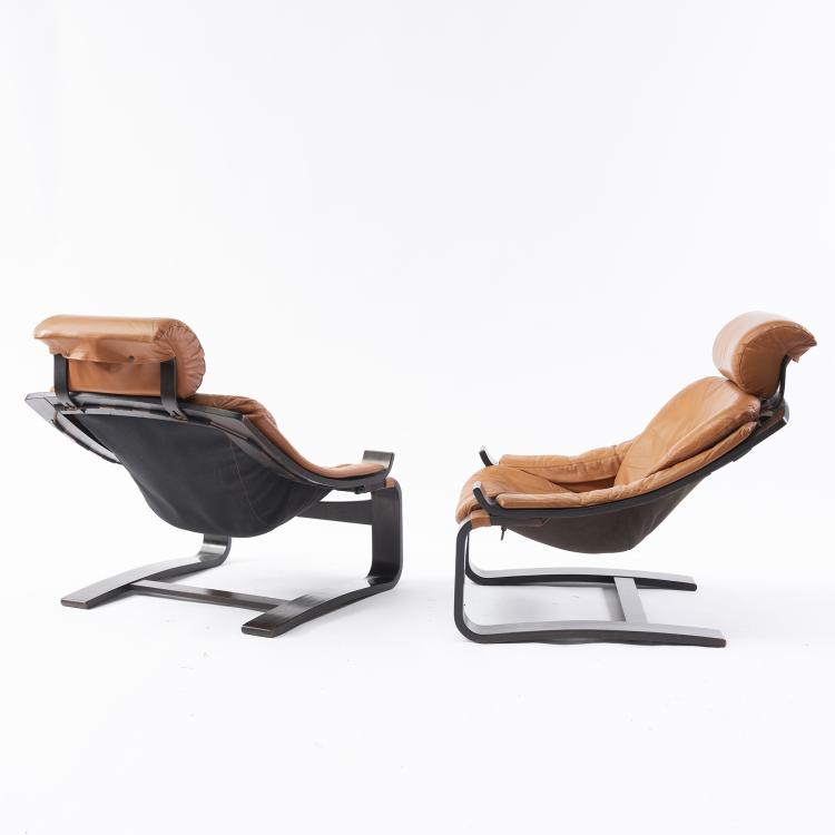 Bild 3 zu Objekt, Set of two 'Kroken' lounge chairs, 1973, Ake Fribyter, Nelo M&ouml;bel, Schweden, 152B 562