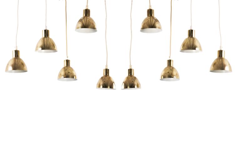 Hauptbild zu Objekt, Zehn Deckenleuchten 'F&ouml;nsterlampa', um 1960, Hans-Agne Jakobsson, Jakobsson, Hans-Agne, Markaryd, 149B 365