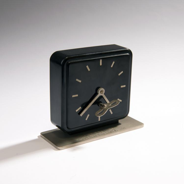 Bild 1 zu Objekt, Tischuhr, um 1932, Marianne Brandt, Ruppelwerk, Gotha, 149B 422