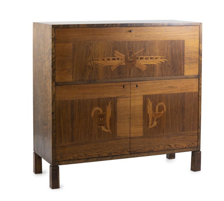 Hauptbild zu Objekt, Sekret&auml;rschrank, 1920/30er Jahre, Axel Larsson (zugeschrieben), Svenska M&ouml;belfabrikerna, Bodafors, 149B 272