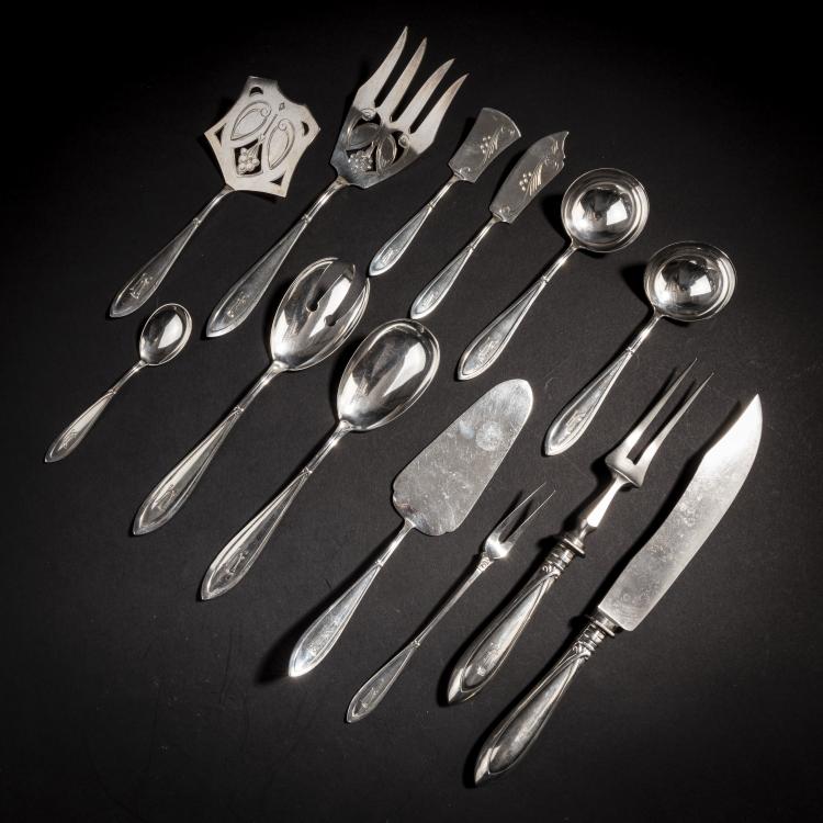 Bild 1 zu Objekt, 13 Vorlegeteile '8200', um 1904, Peter Behrens, Bahner, Franz, D&uuml;sseldorf, 150B 449