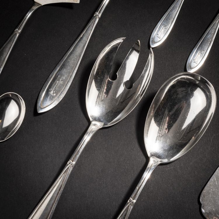 Bild 3 zu Objekt, 13 Vorlegeteile '8200', um 1904, Peter Behrens, Bahner, Franz, D&uuml;sseldorf, 150B 449