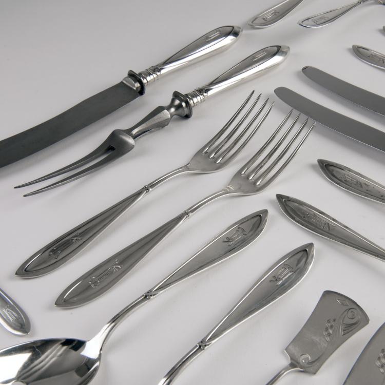 Bild 4 zu Objekt, 13 Vorlegeteile '8200', um 1904, Peter Behrens, Bahner, Franz, D&uuml;sseldorf, 150B 449