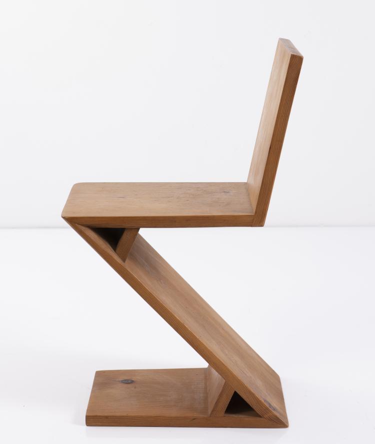Bild 2 zu Objekt, Kinderstuhl 'ZigZag', 1932-34, Gerrit Rietveld (nach), Niederlande (zugeschrieben), 149B 308