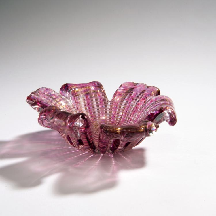 Bild 1 zu Objekt, 'Zebrato' bowl, 1949, Ercole Barovier, Barovier & Toso, Murano, 149C 622