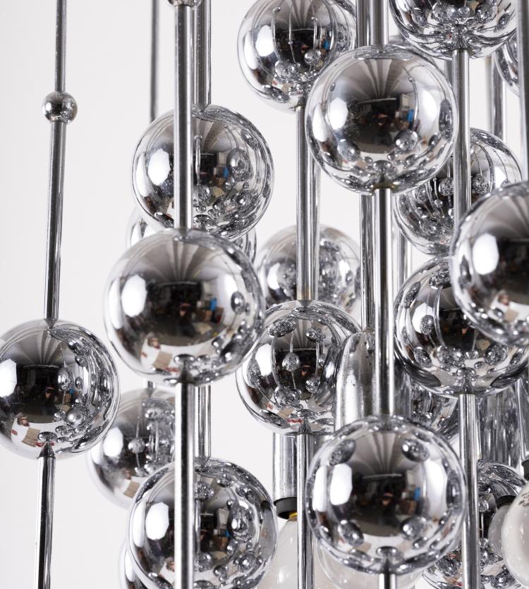 Bild 2 zu Objekt, Deckenleuchte 'Ball Pendant Lamp', 1970er Jahre, Verner Panton (im Stile von), L&uuml;ber AG, Basel (zugeschrieben), 149B 476