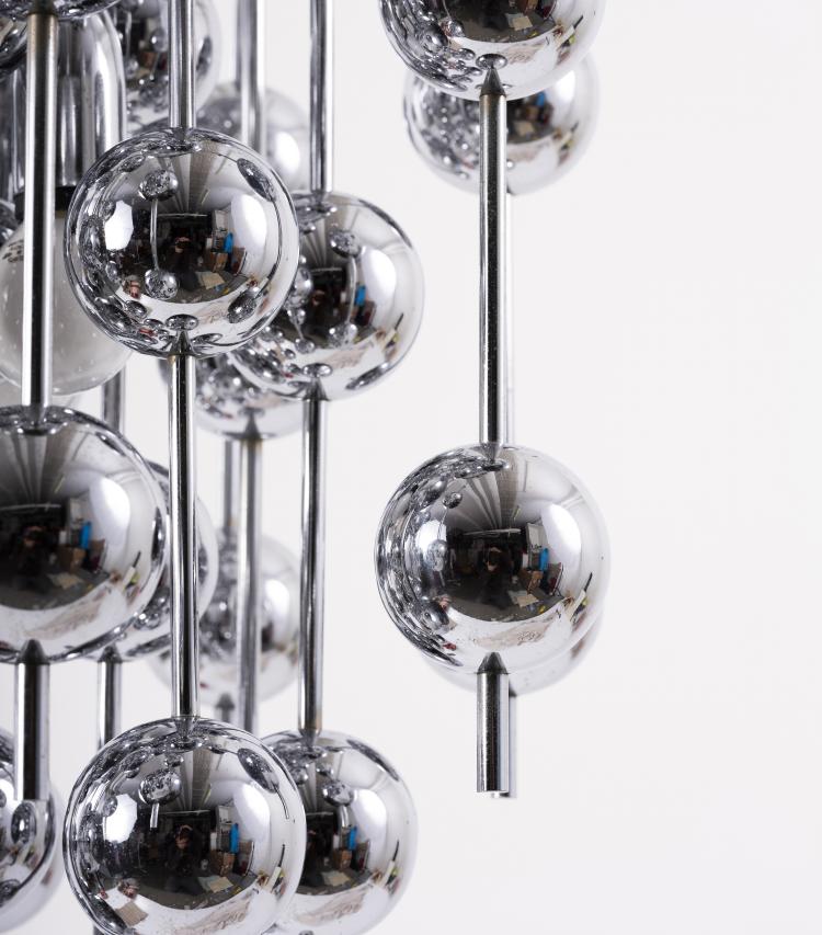 Bild 3 zu Objekt, Deckenleuchte 'Ball Pendant Lamp', 1970er Jahre, Verner Panton (im Stile von), L&uuml;ber AG, Basel (zugeschrieben), 149B 476