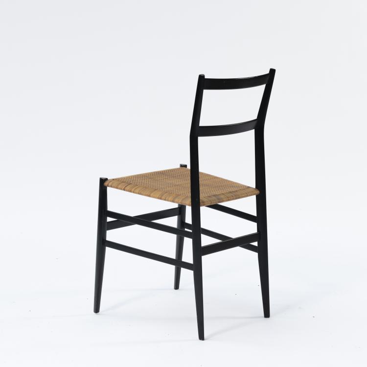 Bild 4 zu Objekt, Zw&ouml;lf St&uuml;hle 'Superleggera', 1957, Gio Ponti, Cassina, Mailand, 149A 80