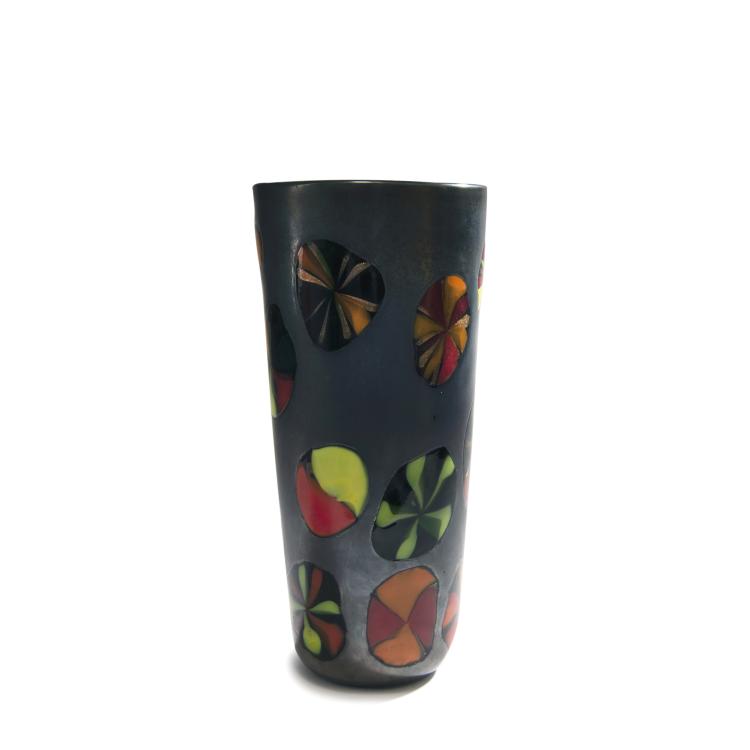 Hauptbild zu Objekt, 'Nerox stellato' vase, c. 1954, Pollio Perelda, Toso, Fratelli, Murano, 149C 719