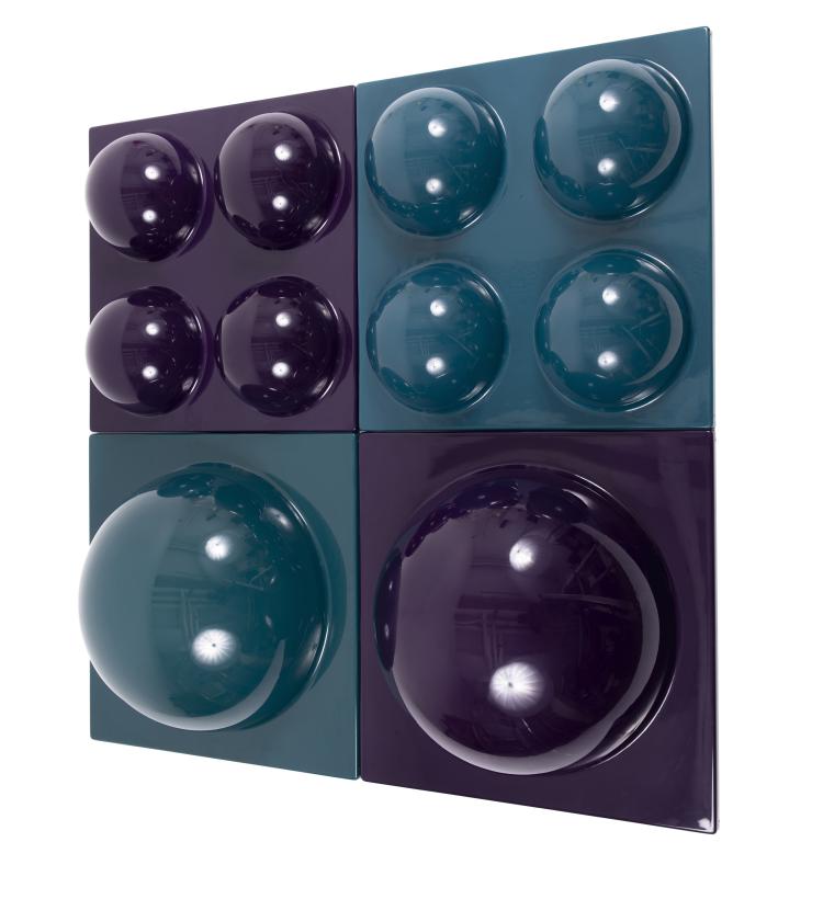 Hauptbild zu Objekt, Vier Wandelemente f&uuml;r die 'Visiona II', 1969/70, Verner Panton, Horlacher, Schweiz (zugeschrieben), 149B 392