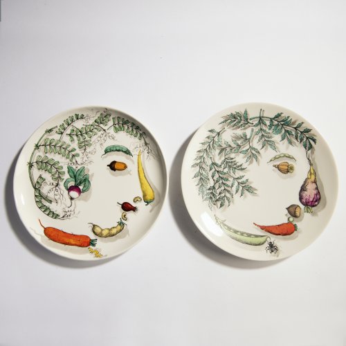 Eight 'Vegetalia' plates, 1955