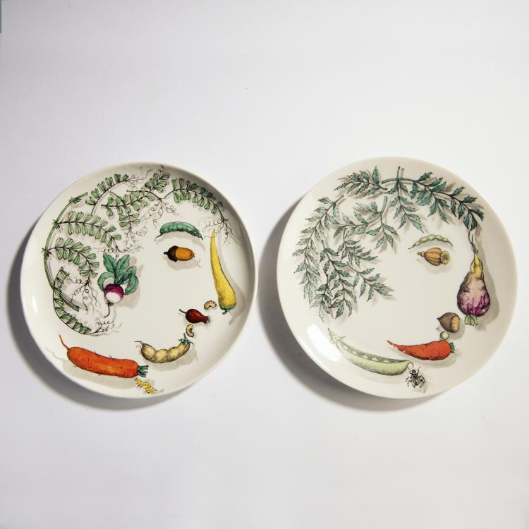 Hauptbild zu Objekt, Eight 'Vegetalia' plates, 1955, Piero Fornasetti, Fornasetti, Mailand, 149A 188