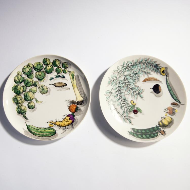 Bild 1 zu Objekt, Eight 'Vegetalia' plates, 1955, Piero Fornasetti, Fornasetti, Mailand, 149A 188