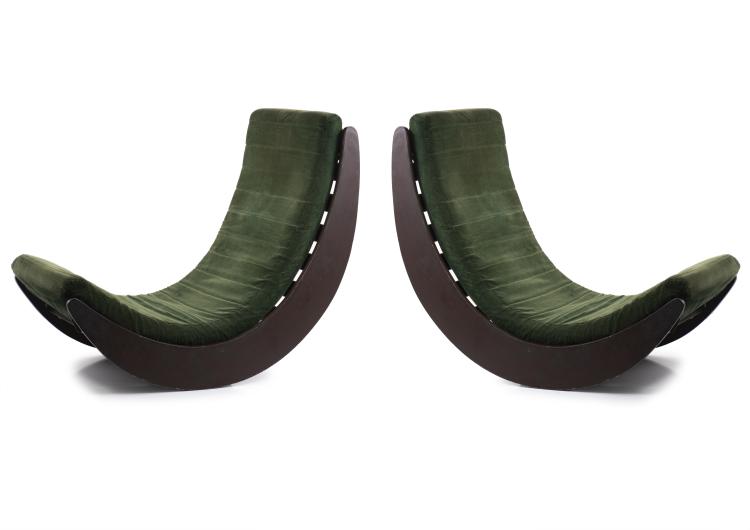 Hauptbild zu Objekt, Zwei Schaukelsessel 'Relaxer II', 1974, Verner Panton, Rosenthal, Espelkamp, 149B 483