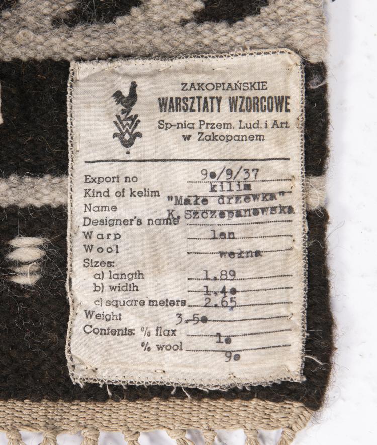 Bild 1 zu Objekt, Teppich 'Male drzewka', um 1960, Zakopiankie Warsztaty Wzorcowe, 149B 440