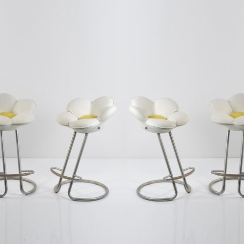 Four 'Soshun Margherita' bar stools, 1990