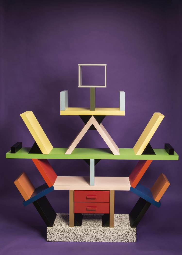 Hauptbild zu Objekt, Regal 'Carlton', 1981, Ettore Sottsass, Memphis, Mailand, 149A 247