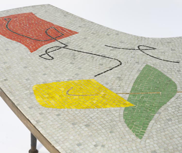 Bild 6 zu Objekt, Mosaiktisch, um 1955, M&uuml;ller, Berthold (zugeschrieben), 149B 343