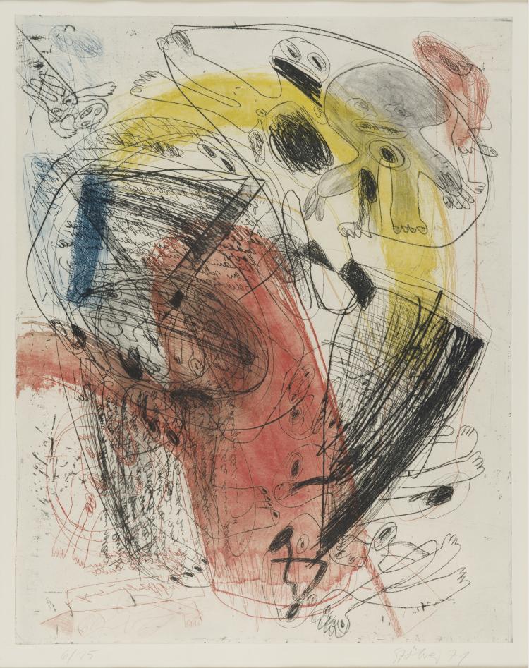 Hauptbild zu Objekt, 'Color etching I', 1971, Walter St&ouml;hrer, 151C 755