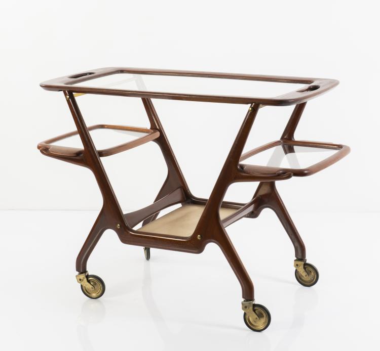 Bild 1 zu Objekt, Serving cart, c. 1955, Cesare Lacca (attributed), Cassina, Mailand (zugeschrieben), 149A 66