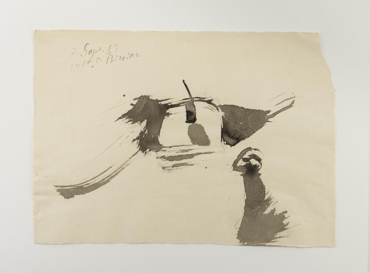 Hauptbild zu Objekt, Untitled (abstract composition), 1959, Julius Bissier, 151C 614