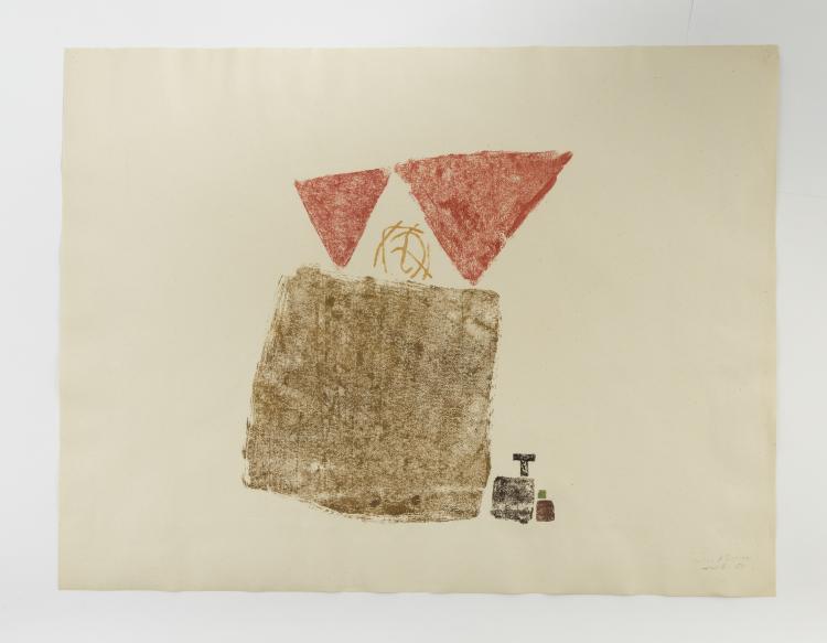 Hauptbild zu Objekt, Untitled (abstract composition), 1950, Julius Bissier, 151C 612