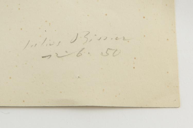 Bild 1 zu Objekt, Untitled (abstract composition), 1950, Julius Bissier, 151C 612