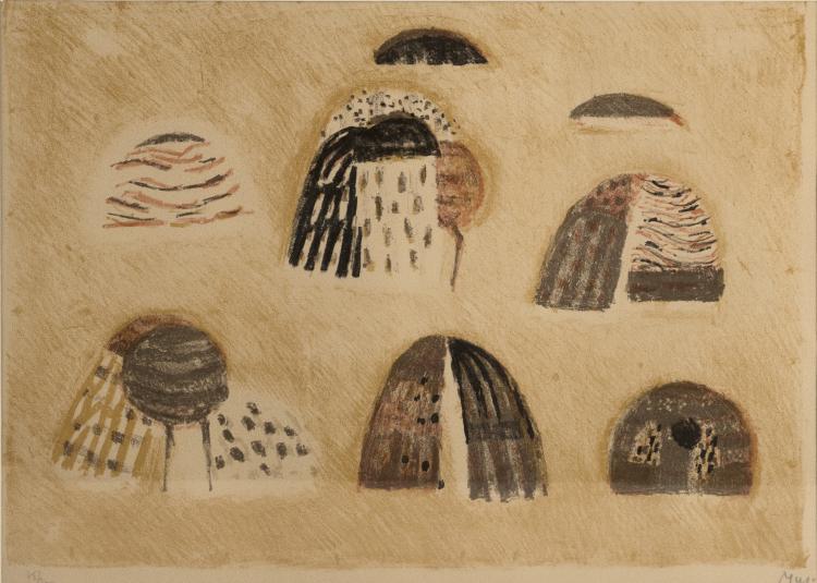 Hauptbild zu Objekt, 'Femmes Dalmates', 1953, Zoran Music, Ed. Guilde de la Gravure, Paris; gedruckt bei Desjobert, Paris., 151C 644