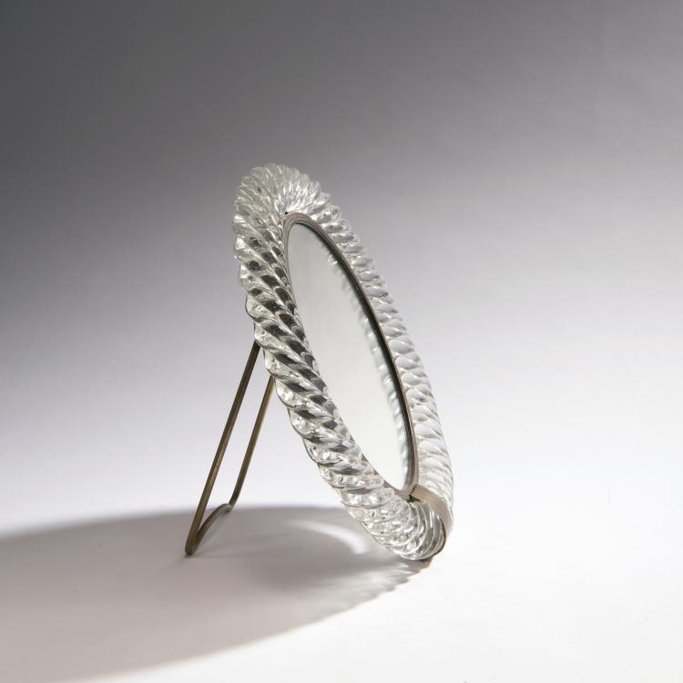 Hauptbild zu Objekt, 'Cordonato' table mirror, c. 1935, Paolo Venini, Venini & C., Murano, 149C 547
