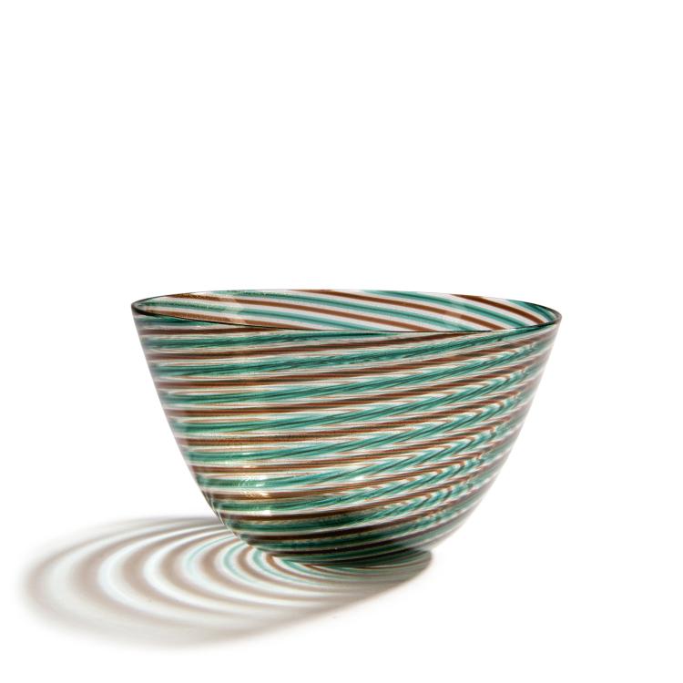 Hauptbild zu Objekt, 'Spira aurata' bowl, c. 1966, Ercole Barovier, Barovier & Toso, Murano, 149C 640