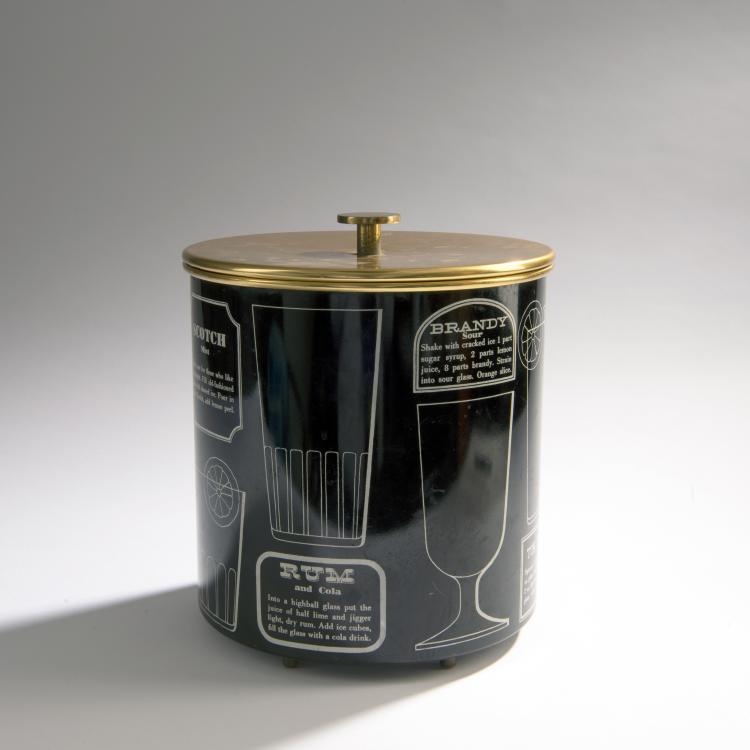 Bild 1 zu Objekt, 'Ricette per Cocktail' ice bucket, 1950s, Piero Fornasetti, Fornasetti, Mailand, 149A 185