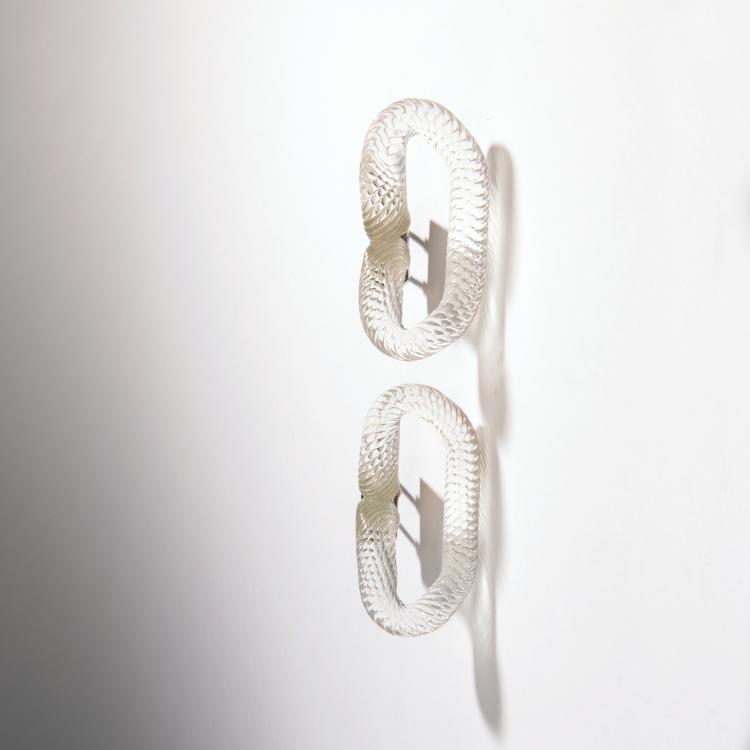 Hauptbild zu Objekt, 2 door handles, 1950s, Murano, 149A 38