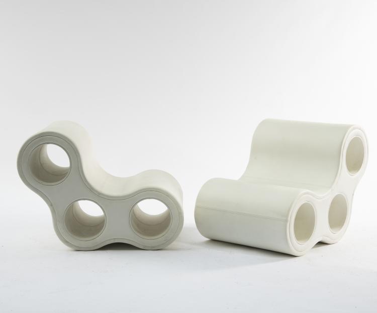 Bild 1 zu Objekt, Zwei Sessel 'Round One', um 1995, Leif J&oslash;rgensen, Hay, Kopenhagen, 149B 517