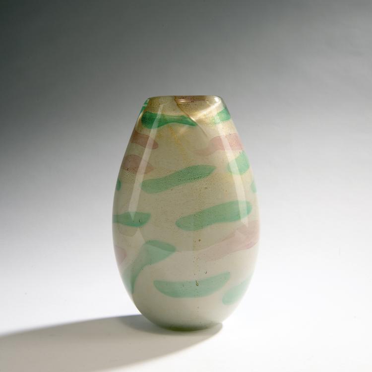 Hauptbild zu Objekt, 'Striati' vase, c. 1955, Cenedese, Gino, Murano, 149C 728