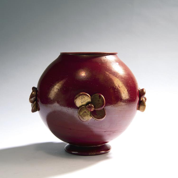 Hauptbild zu Objekt, Vase 'Pasta vitrea', um 1932, Napoleone Martinuzzi (zugeschrieben), Pauly & C. - Compagnia Venezia Murano (Vertrieb), 149C 534