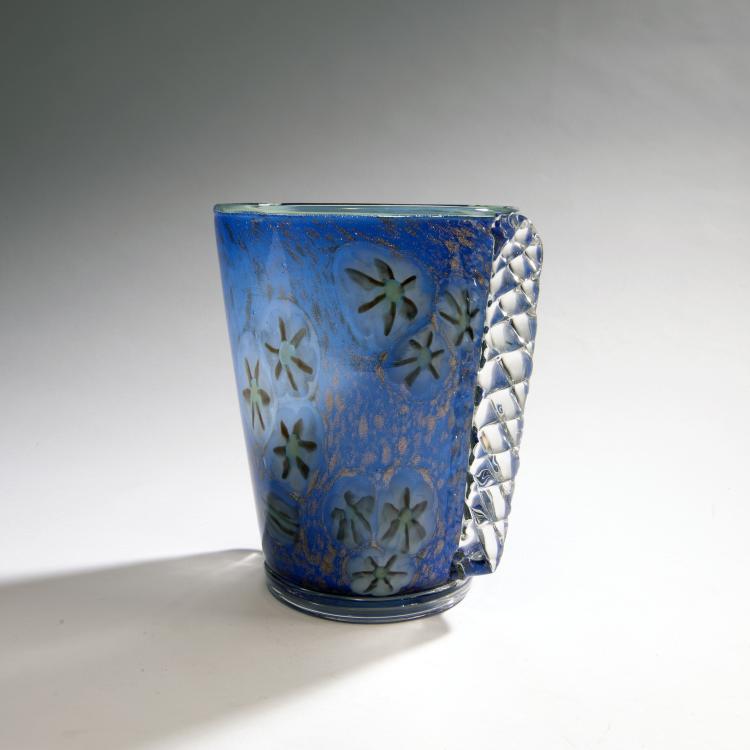 Bild 2 zu Objekt, 'Murrine' vase, c. 1940, Toso, Aureliano, Murano (zugeschrieben), 149C 648
