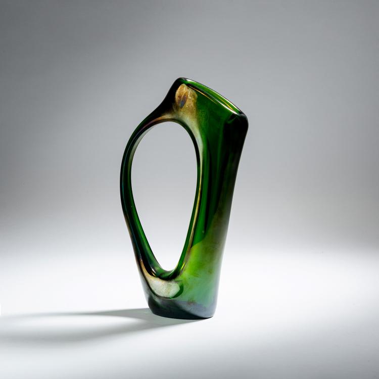 Hauptbild zu Objekt, 'Anse volante' vase, c. 1952, Giorgio Ferro, A.Ve.M., Murano, 152C 747