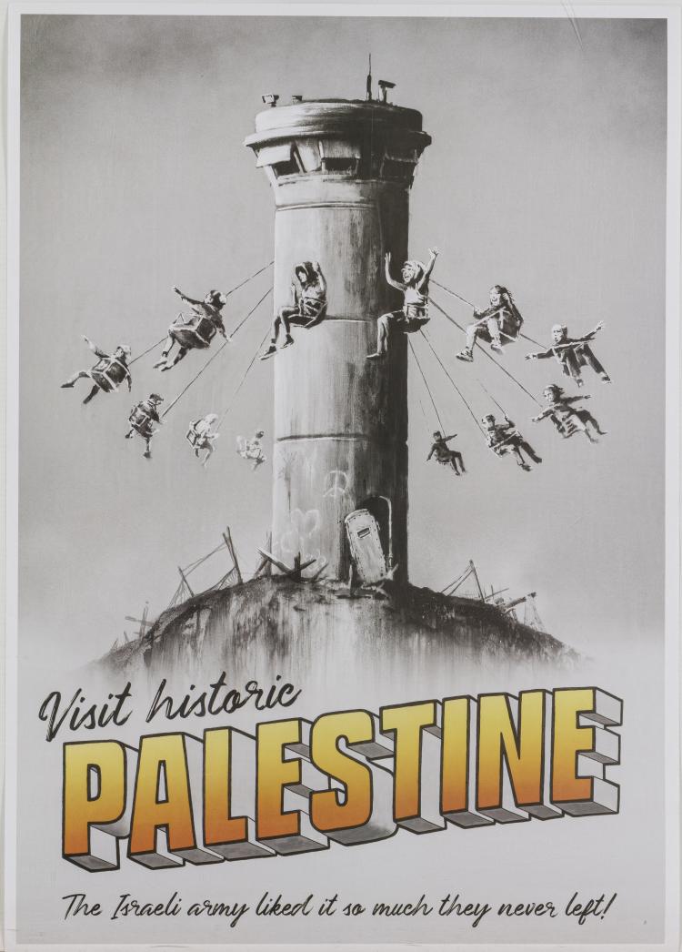 Hauptbild zu Objekt, 'Visit historic Palestine', 2018,  Banksy, 'The Walled Off Hotel', 151C 665