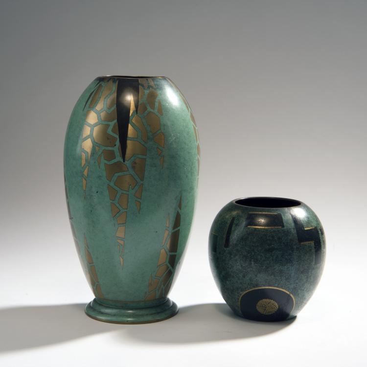 Hauptbild zu Objekt, Zwei 'Ikora'-Vasen, 1934, WMF, Geislingen, 150B 440