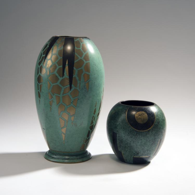 Bild 1 zu Objekt, Zwei 'Ikora'-Vasen, 1934, WMF, Geislingen, 150B 440