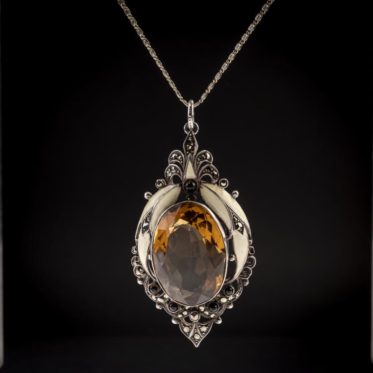 Hauptbild zu Objekt, Pendant, c. 1930, Fahrner, Theodor, Pforzheim, 150B 484