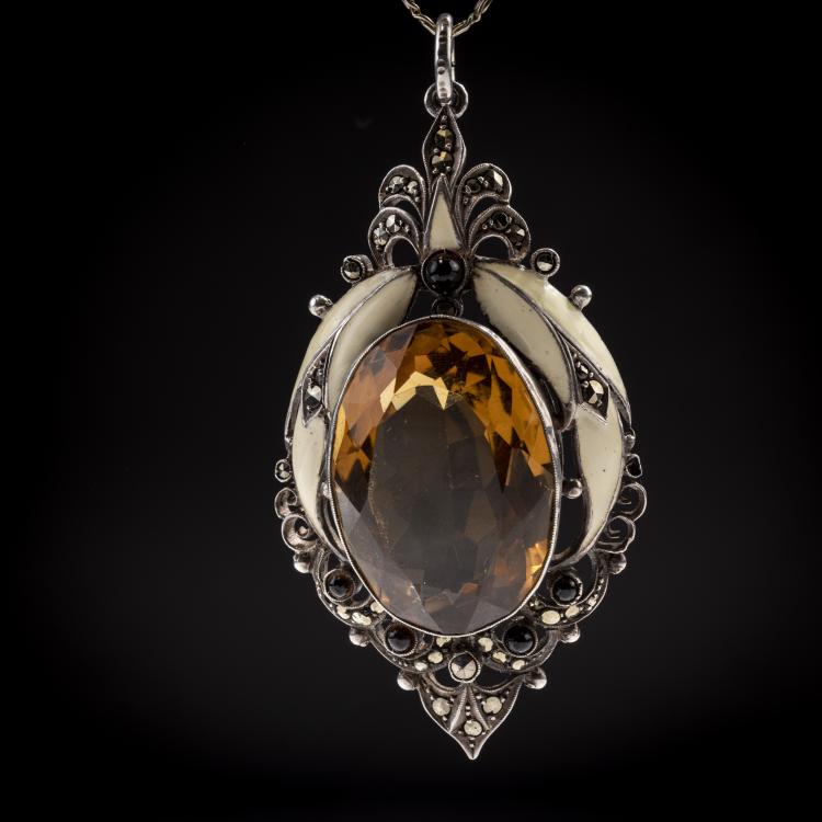 Bild 1 zu Objekt, Pendant, c. 1930, Fahrner, Theodor, Pforzheim, 150B 484