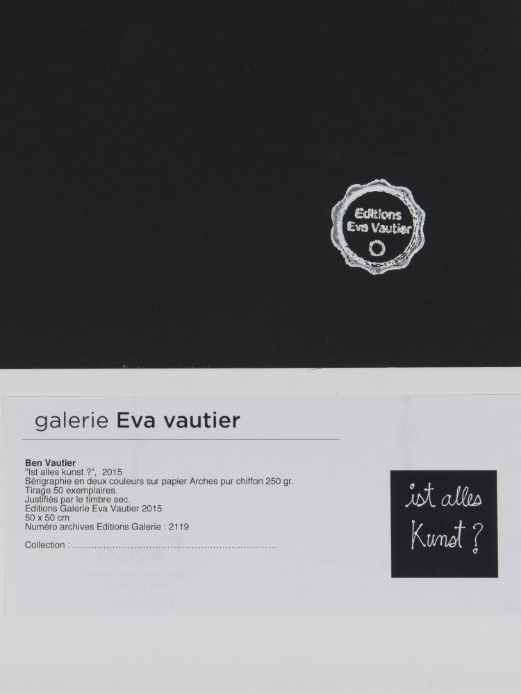 Bild 2 zu Objekt, 'Ist alles Kunst?', 2015, Edition Eva Vautier, 151C 766