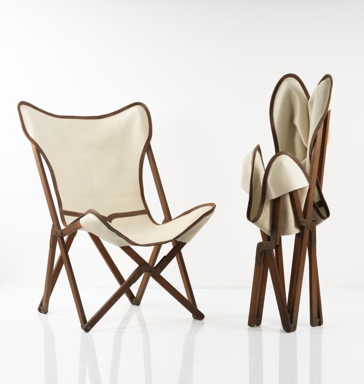Bild 3 zu Objekt, Set of two 'Tripolina' folding armchairs, 1930s, Vittoriano Vigan&ograve;, Italien, 151B 269