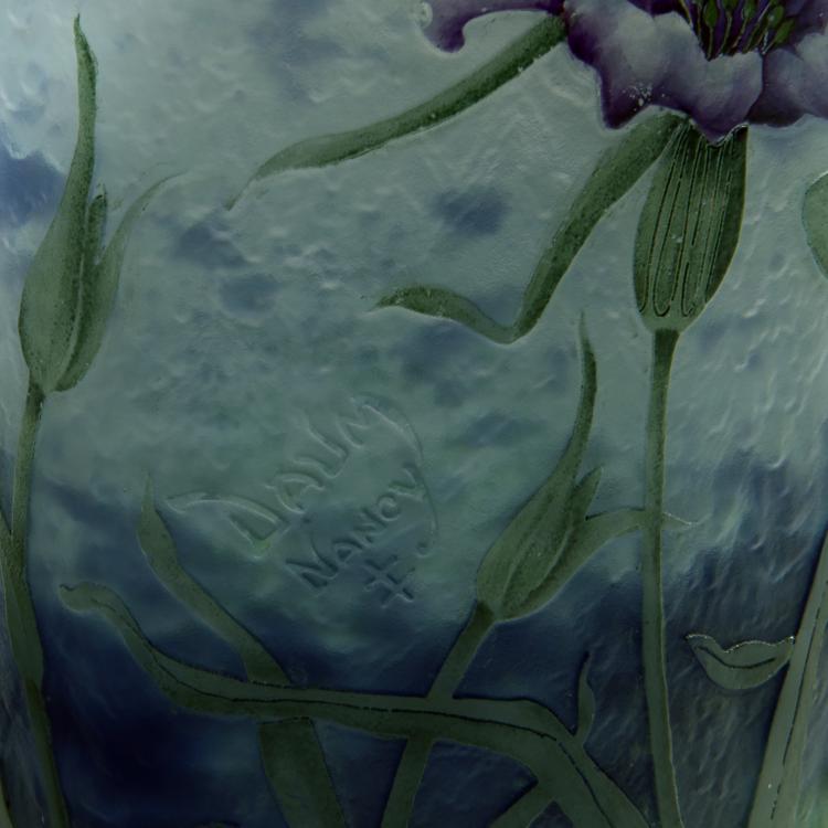 Bild 3 zu Objekt, 'Oeillets et Abeille' vase, 1905-10, Daum Fr&egrave;res, Nancy, 150B 135