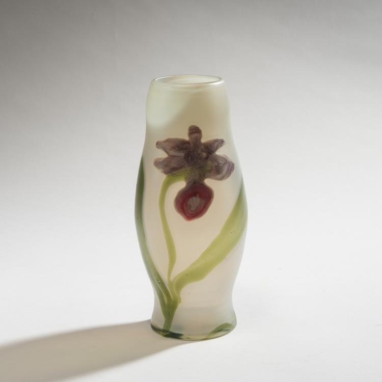 Hauptbild zu Objekt, Marqueterie-Vase 'Bl&uuml;te', vor 1900, Karl Schmoll von Eisenwerth, Poschinger, Ferdinand, Buchenau, 150B 318