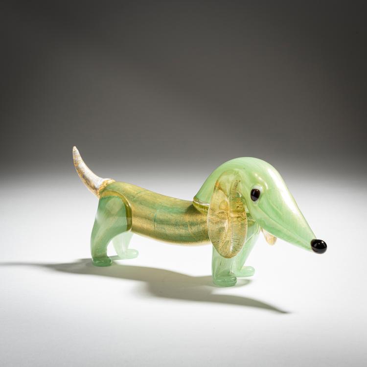 Bild 1 zu Objekt, Dackel, um 1934, Ercole Barovier, Barovier & C., Vetreria Artistica, Murano, 152C 691