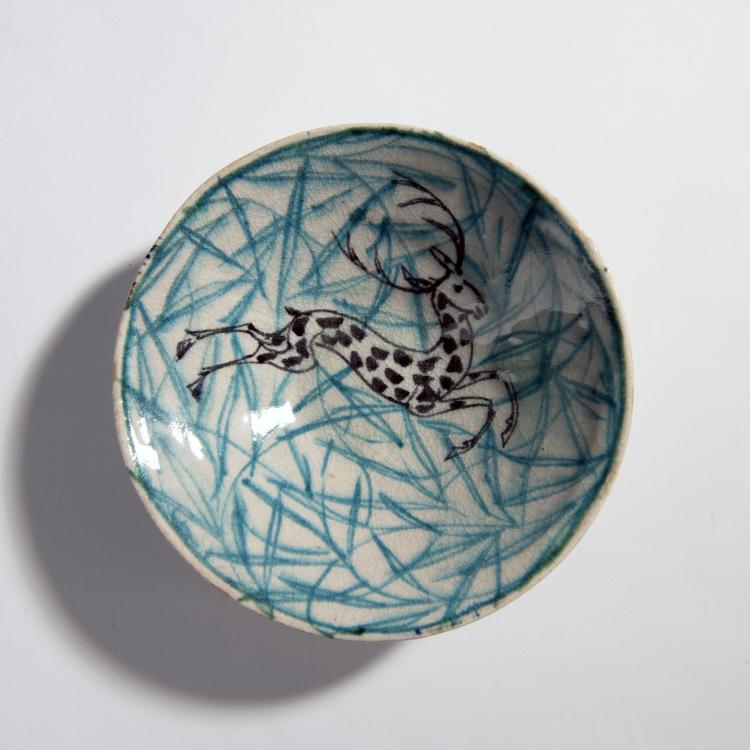 Hauptbild zu Objekt, Schale mit Reh, 1924, Max Laeuger, Laeuger, Max, Kandern, 150B 520